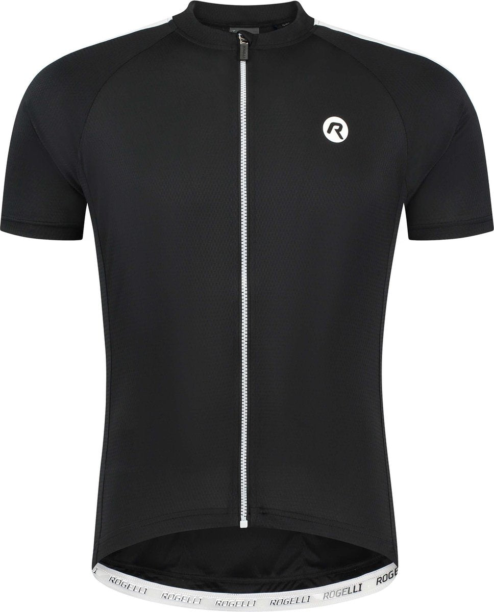 Rogelli explore fietsshirt heren - korte mouwen - zwart wit - xl