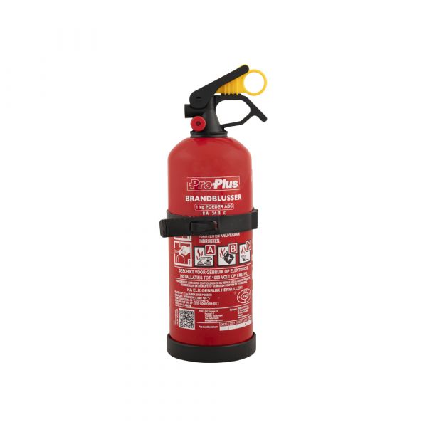 Proplus brandblusser 1kg abc poeder nl geschikt voor auto, boot en caravan