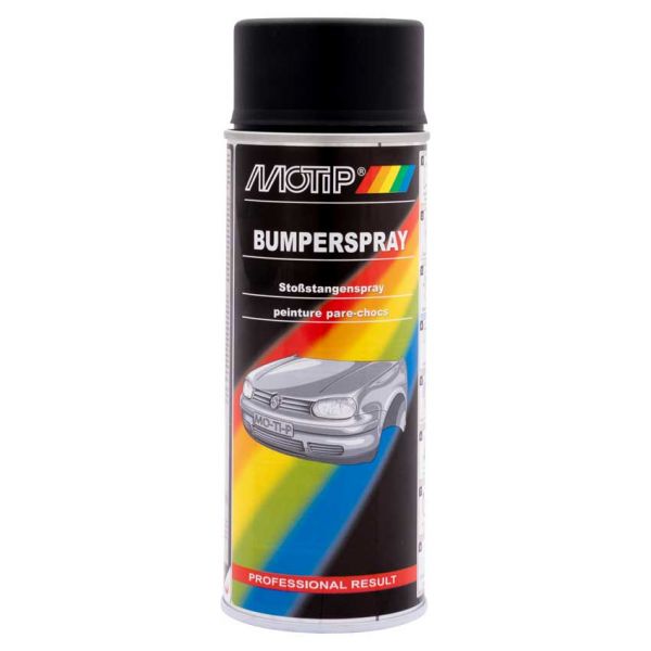 Bumperlak zwart, 400 ml. motip