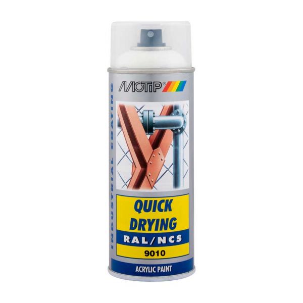 Industrieel RAL9010 400 ml. Motip