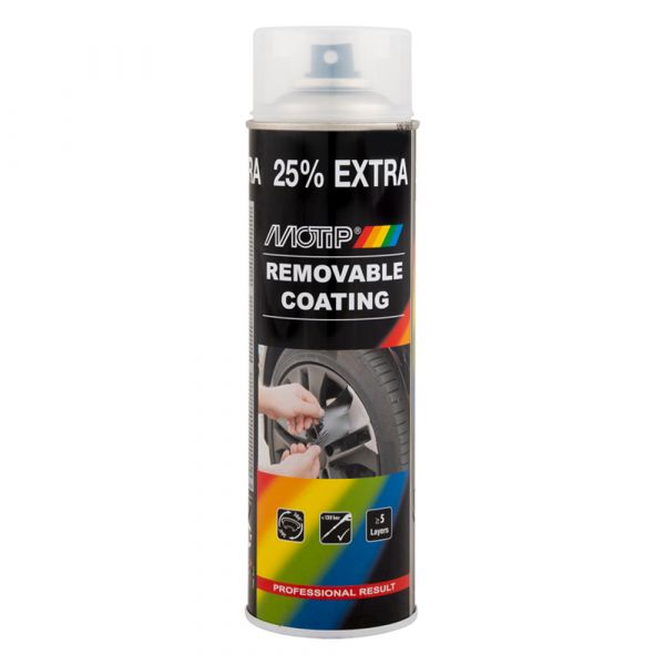 Verwijderbare coating transparant