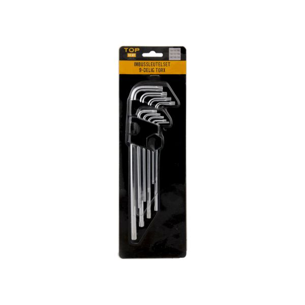 TOPGEAR Jeu de clés Allen 9 pièces, torx