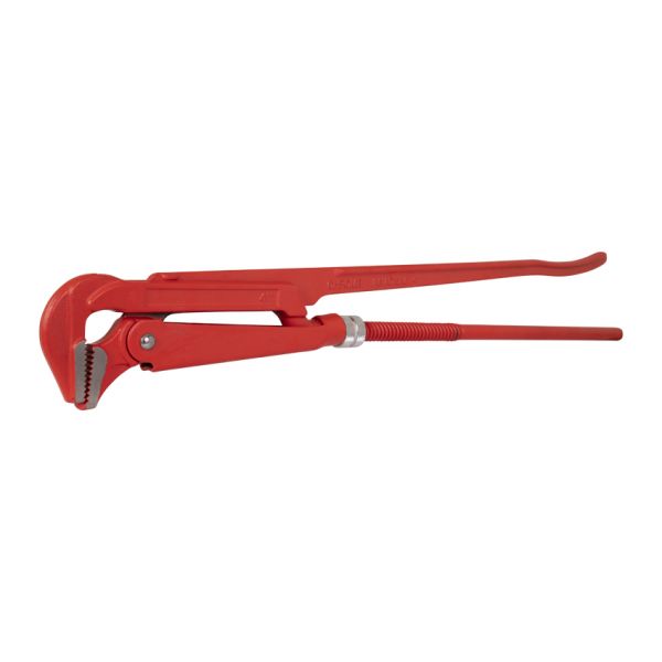 Topgear pipe wrench 4'', red 90 degrees