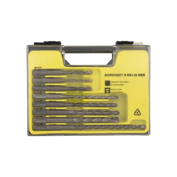 Topgear borenset 8 delig sds
