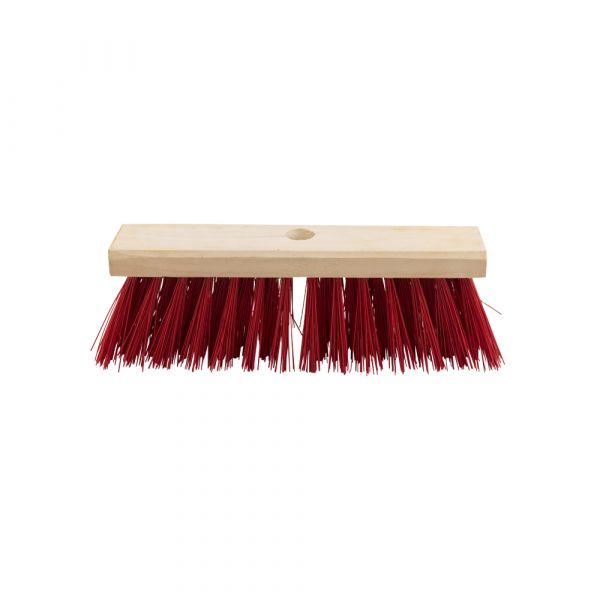 Balai nylon rouge 29 cm.
