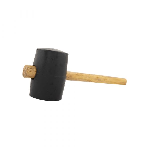 Rubberen hamer, 1250 gram, rond