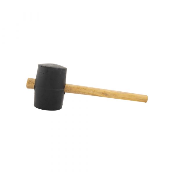 Rubberen hamer, 1250 gram, rond
