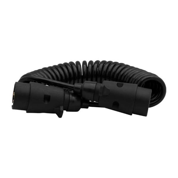 Spiral cable 7 p. 12v plugs