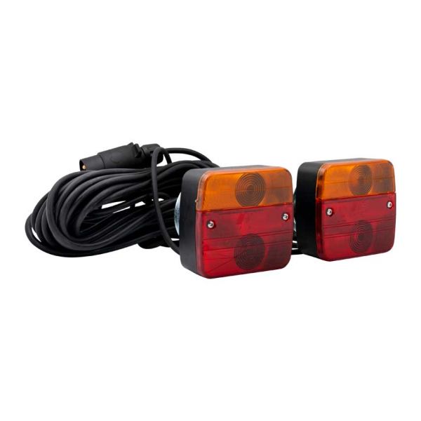 Trailergear lighting set 7.5m 7-pin + magnet