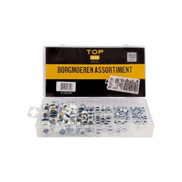 TOPGEAR Contre-écrous ass. 150 pièces