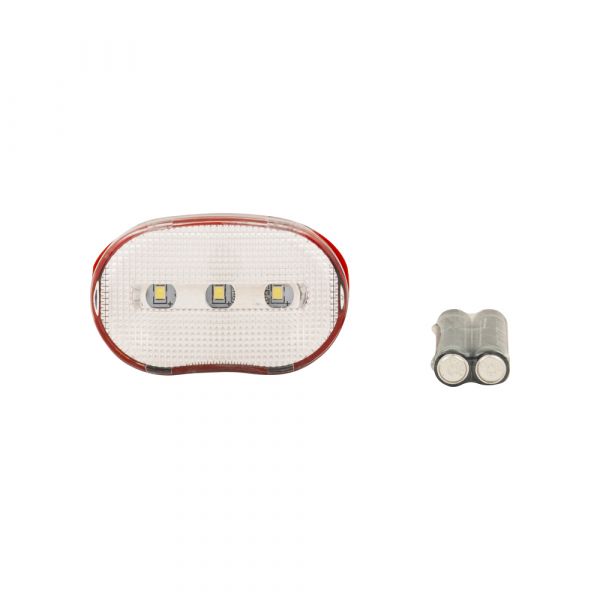 Fietslamp 3 leds wit