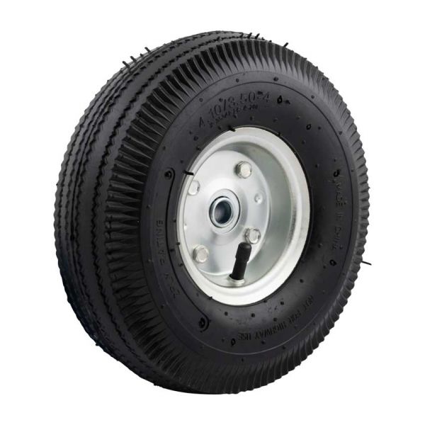 Roue 350x10 trou d'axe 16 mm. pneu