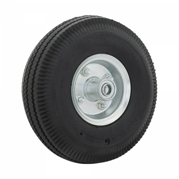 Roue 350x10 trou d'axe 16 mm. pneu