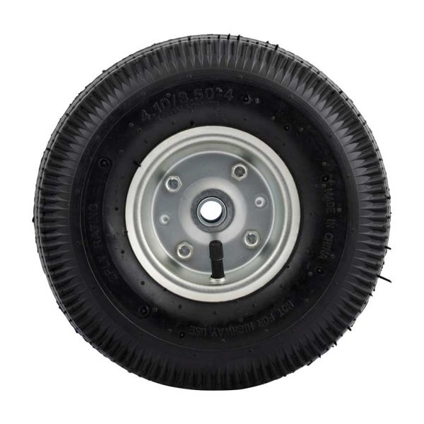 Roue 350x10 trou d'axe 16 mm. pneu