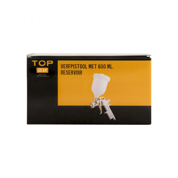 Verfpistool met reservoir van 600 ml