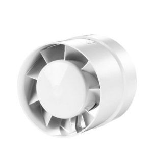Buisventilator 125 mm basic wit