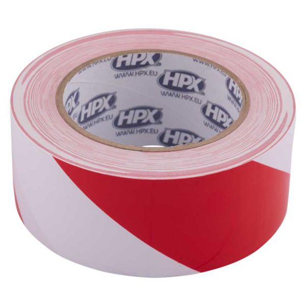 Hpx veiligheidstape wit-rood