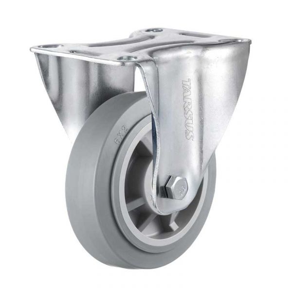 Tarse Roulette fixe 150 mm. TPE extra silencieux