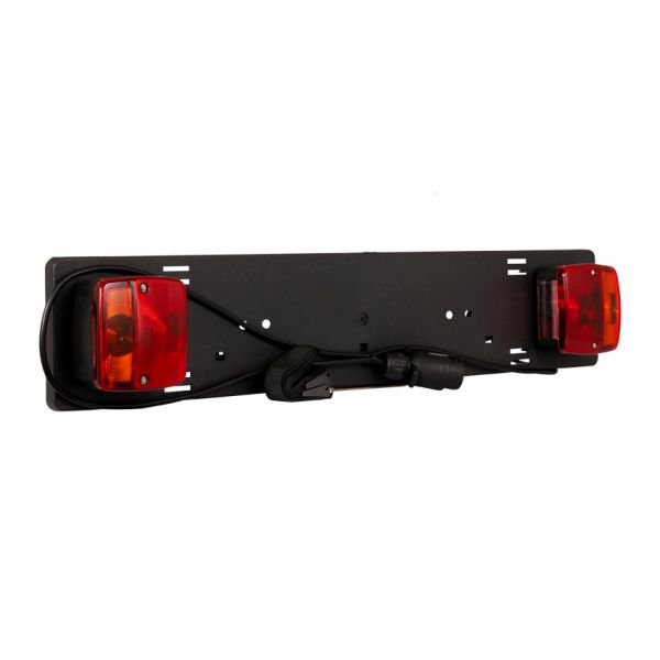 Lighting bar black 0.75 m 7-pin