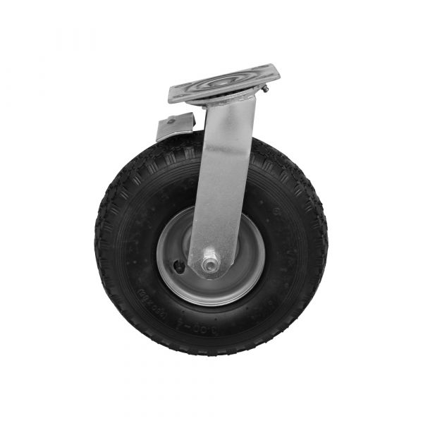 Roue pivotante + frein Pneumatique 300x4