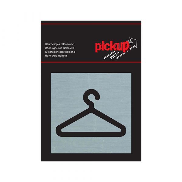 Bord alulook garderobekast - 80x80 mm zelfklevend.