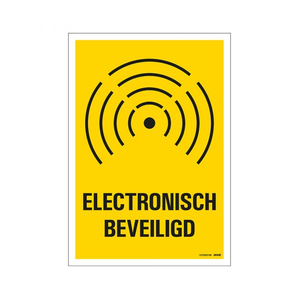 Bord elektronisch beveiligd - 230x330 mm.