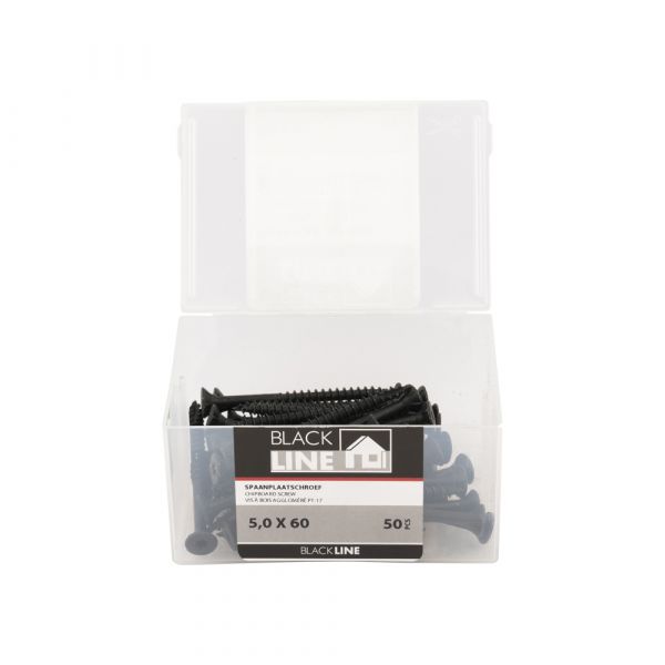Ac spaanplaatschroef 5x60 blkline