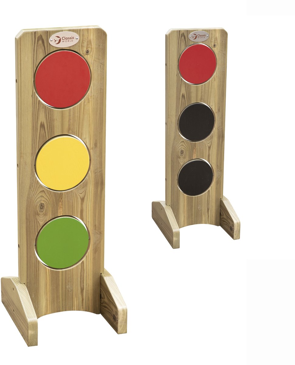 Klassieke wereld houten stoplicht
