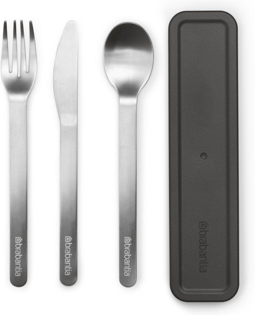 Brabantia maakt bestekset 3-delig donkergrijs