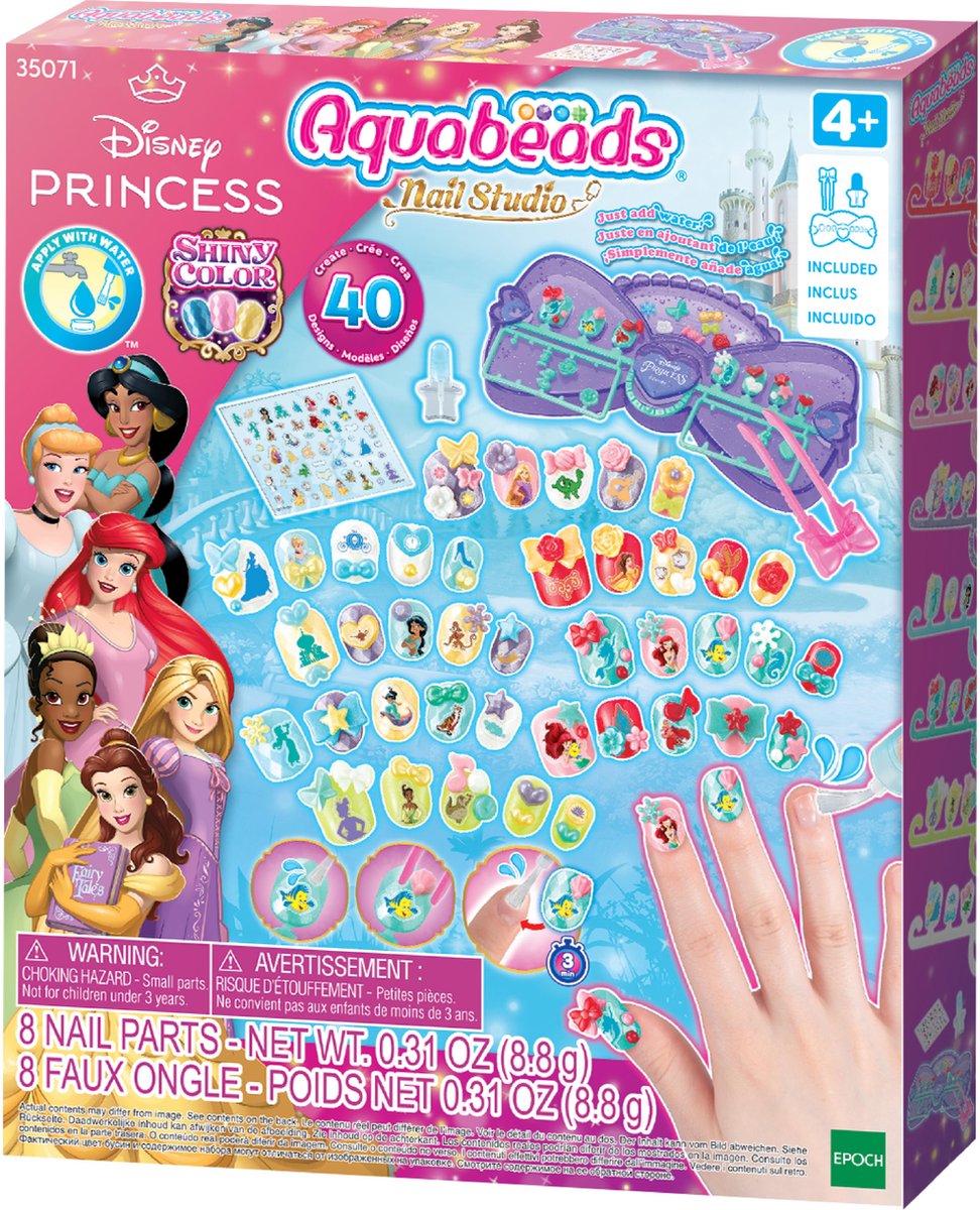 Epoch aquabeads nagelstudio disney prinses