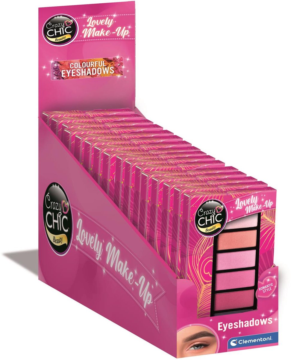 Clementoni gekke chique oogschaduw romantische stijl, 8dlg.
