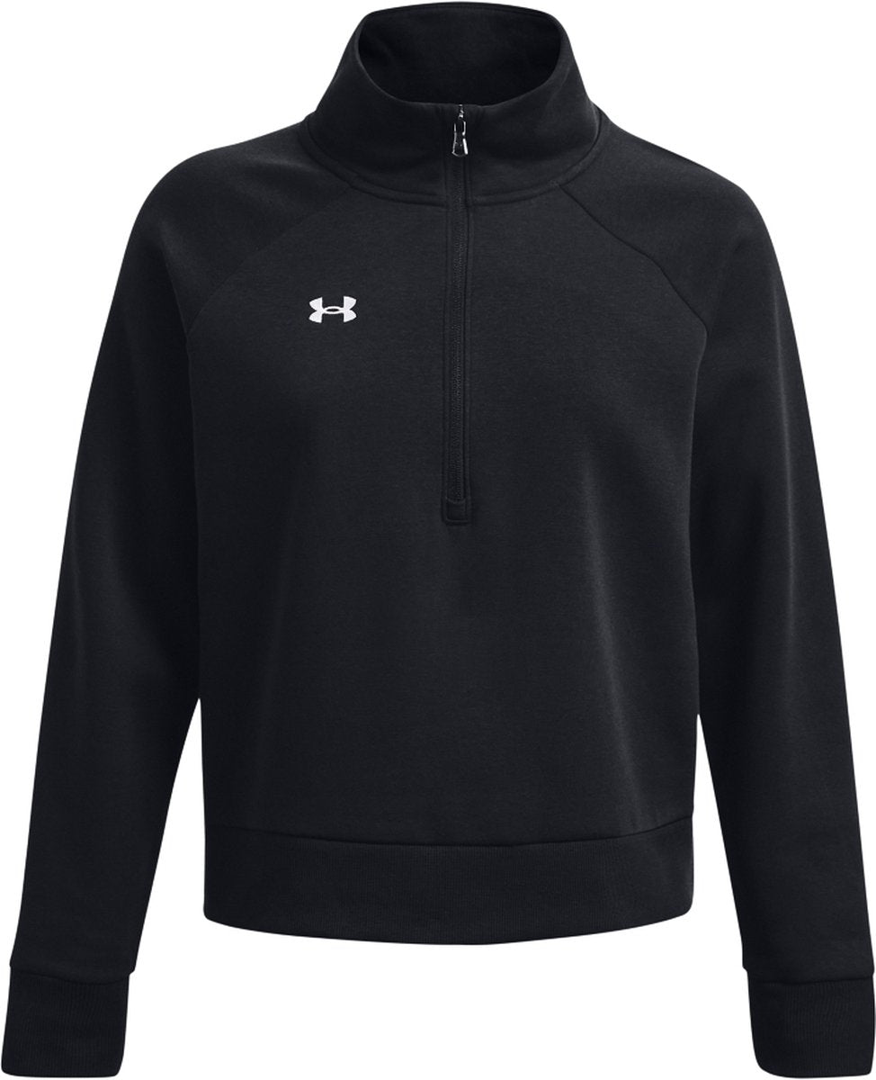 Under armour ua rival fleece hz dames trui - zwart - maat xl
