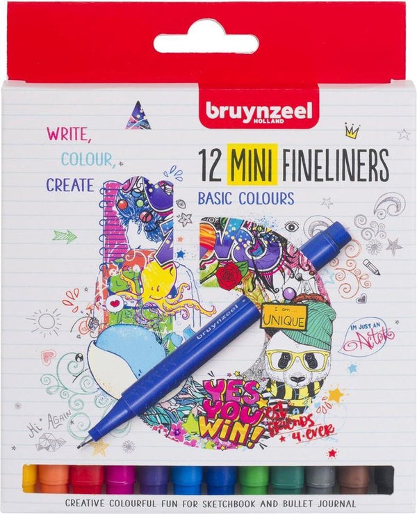 Bruynzeel 12 mini fineliners 60241512.
