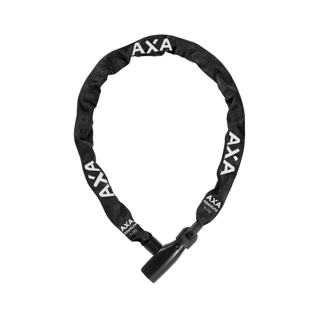 Axa slot ketting absolute 7-110 zwart safety index 9
