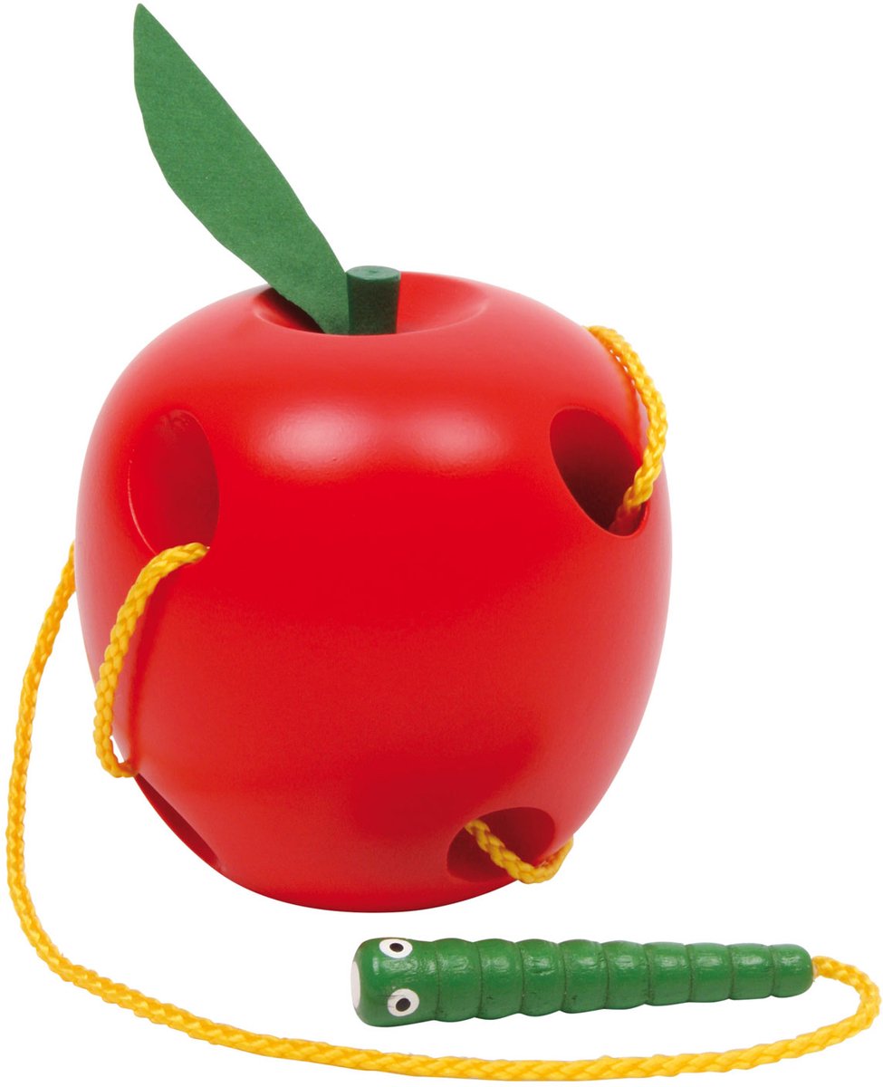 Small foot - Wooden threading apple