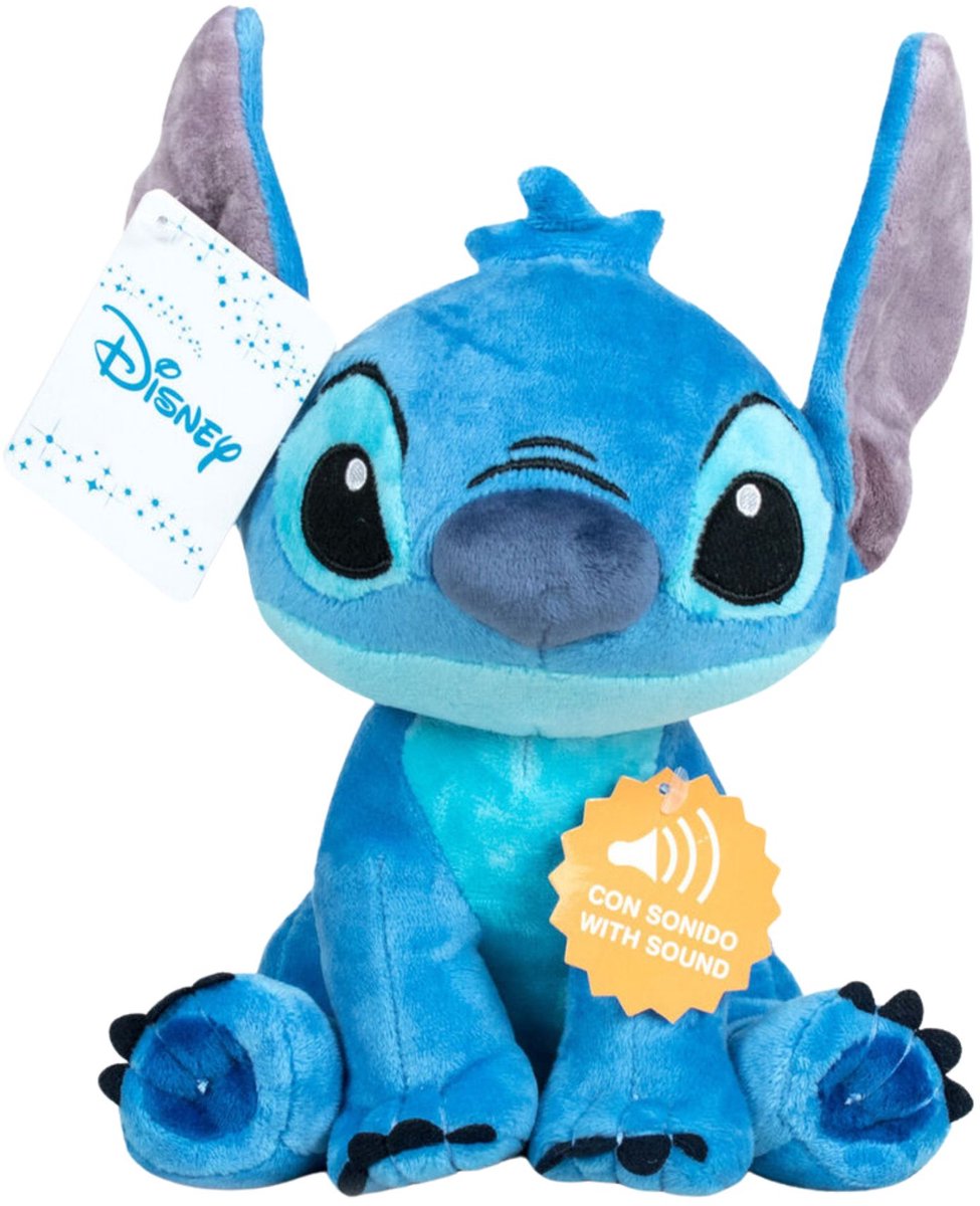 Disney - lilo en stitch - stitch met geluid - knuffel - play by play - 20 cm
