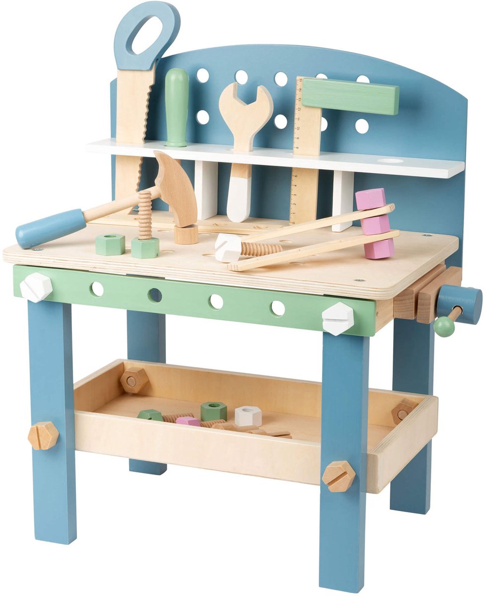 Small foot - wooden workbench compact Nordic, 22-piece.