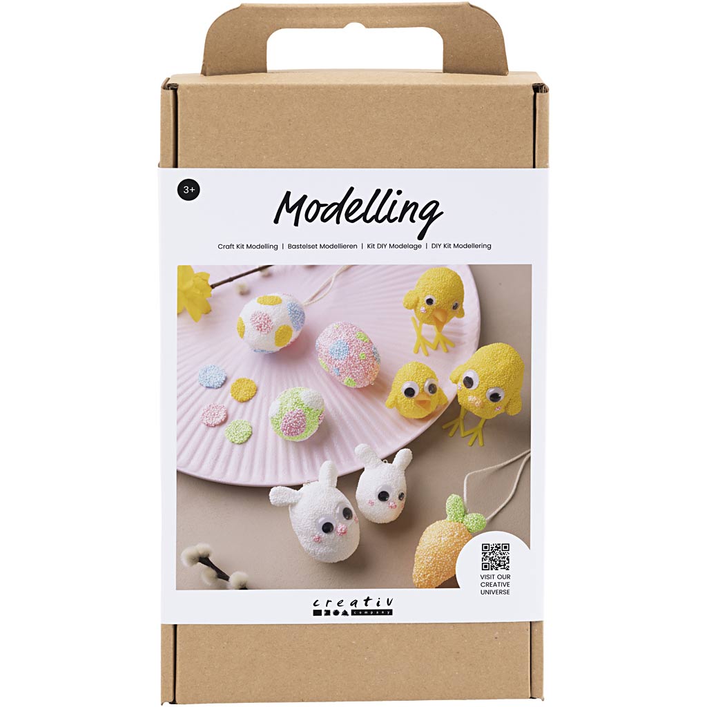 Creatief bedrijf hobbyset boetseren paasfiguren maken