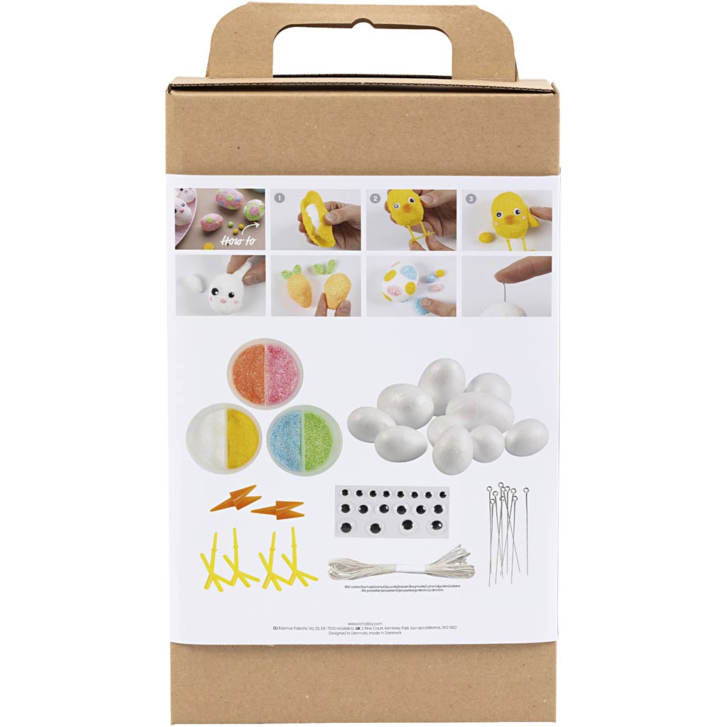 Creatief bedrijf hobbyset boetseren paasfiguren maken