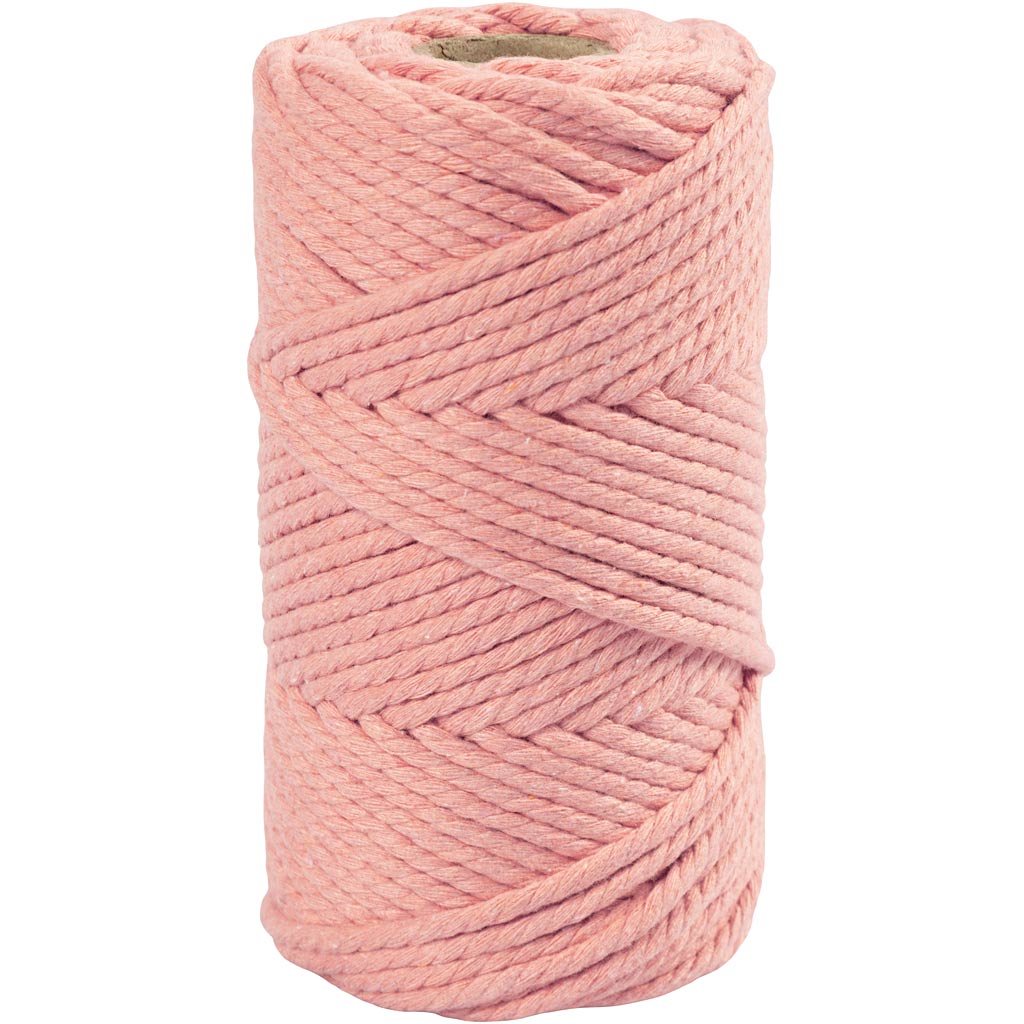 Creativ company macramé koord roze, 55m
