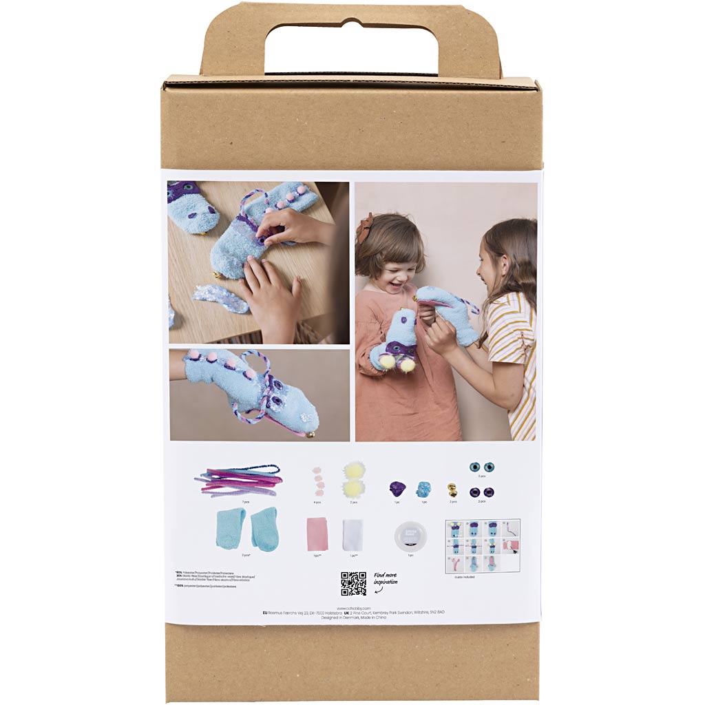Creatief bedrijf hobbyset sokkenmonster maken