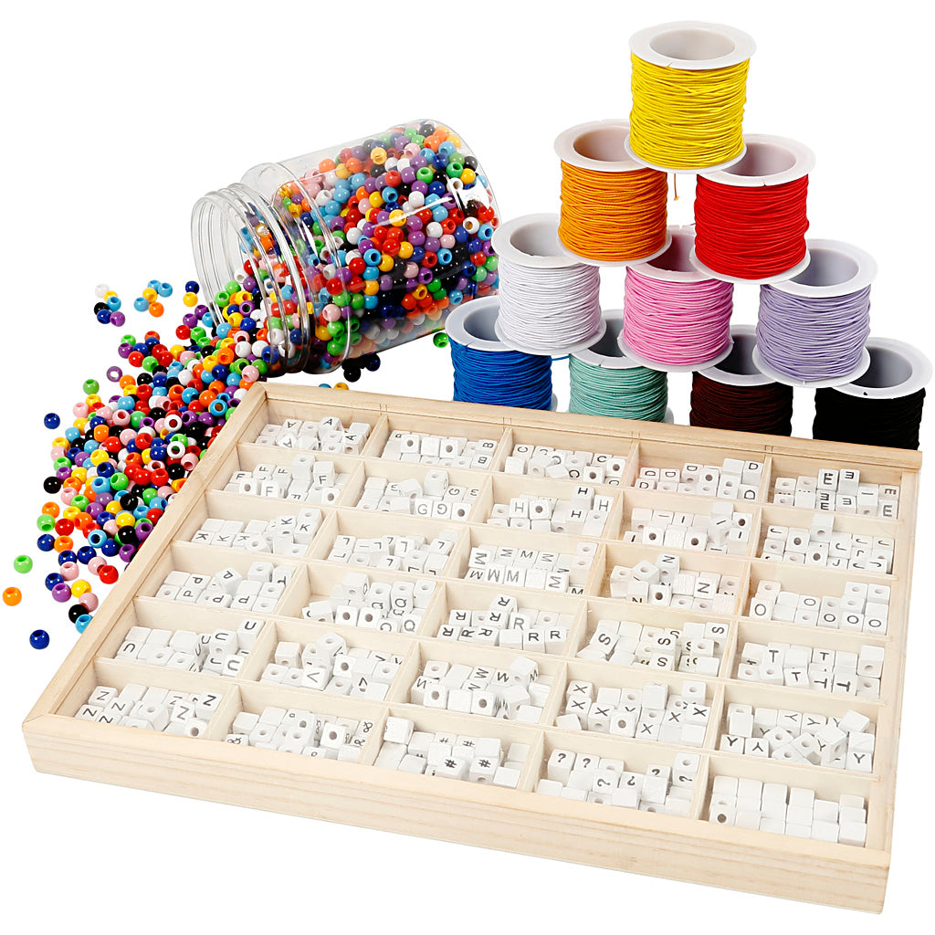Creatieve bedrijfsletterkralen armbanden set maken