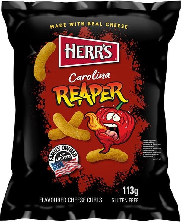 Herr's carolina reaper curls 113gr 12x
