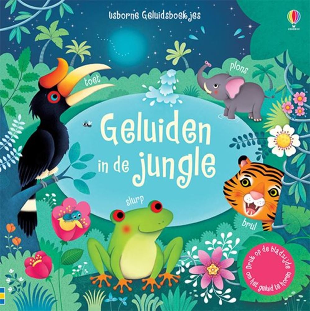 Geluidenboek: in de jungle. 1+