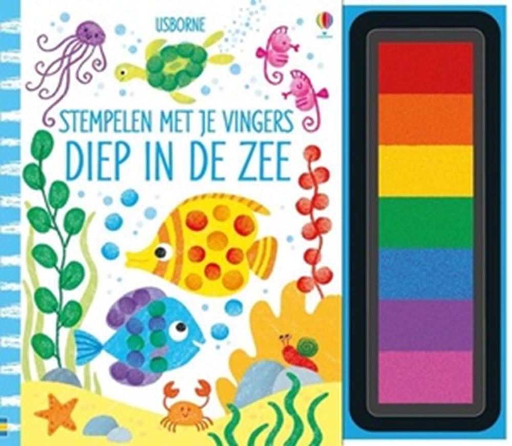 Wpg uitgevers stempelen met je vingers - diep in de zee