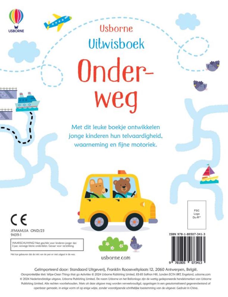 Uitwisboek met stift. onderweg 3+