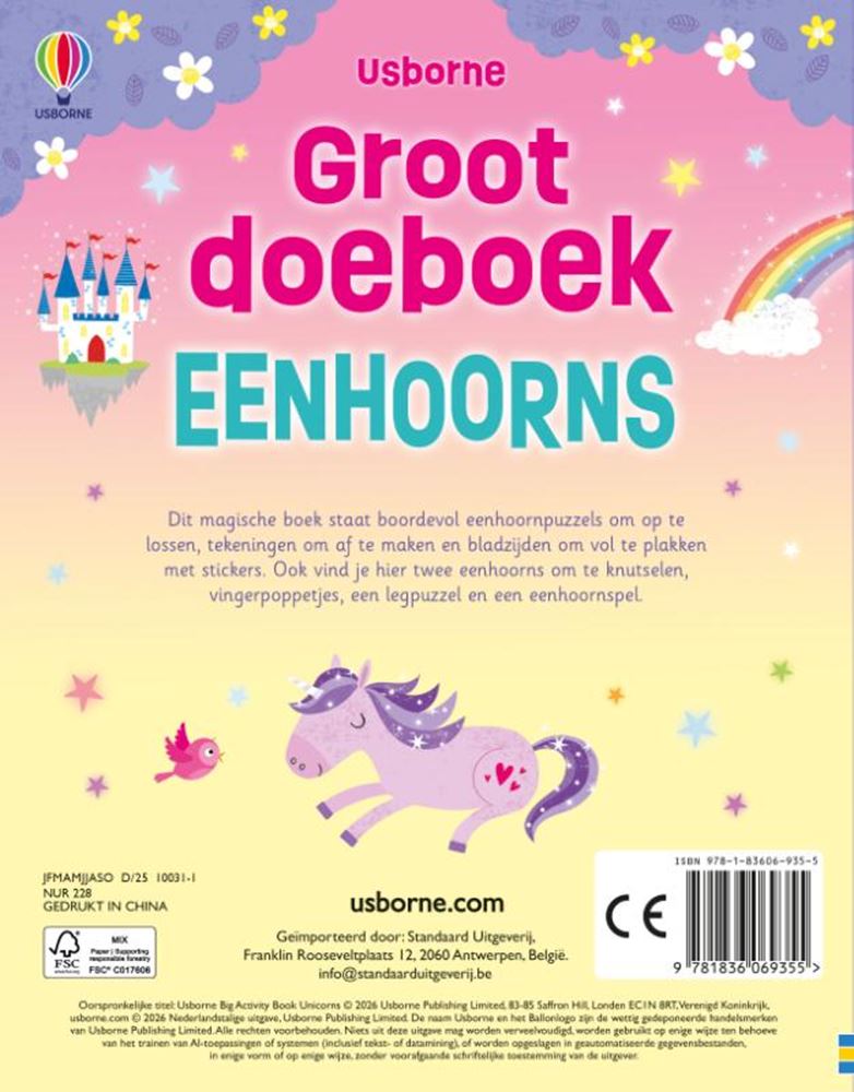 Groot doeboek eenhoorns 4+