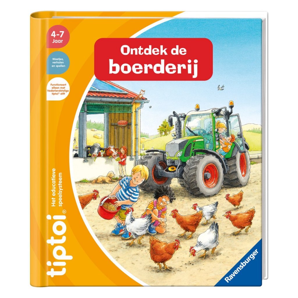 Ravensburger tiptoi boek ontdek de boerderij