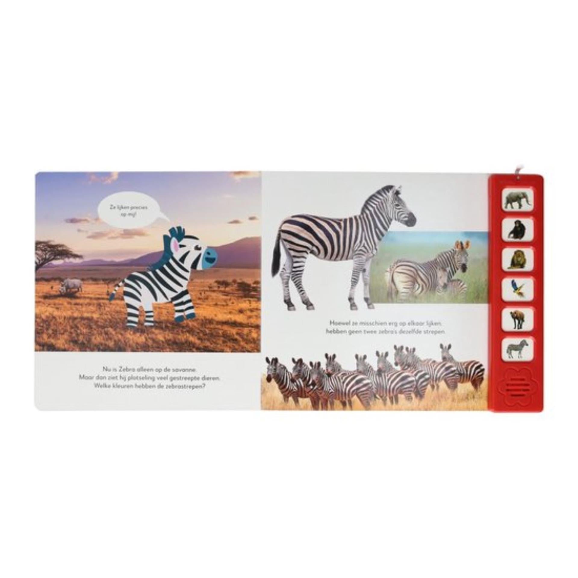 Luisteren naar wilde dieren geluidenboek