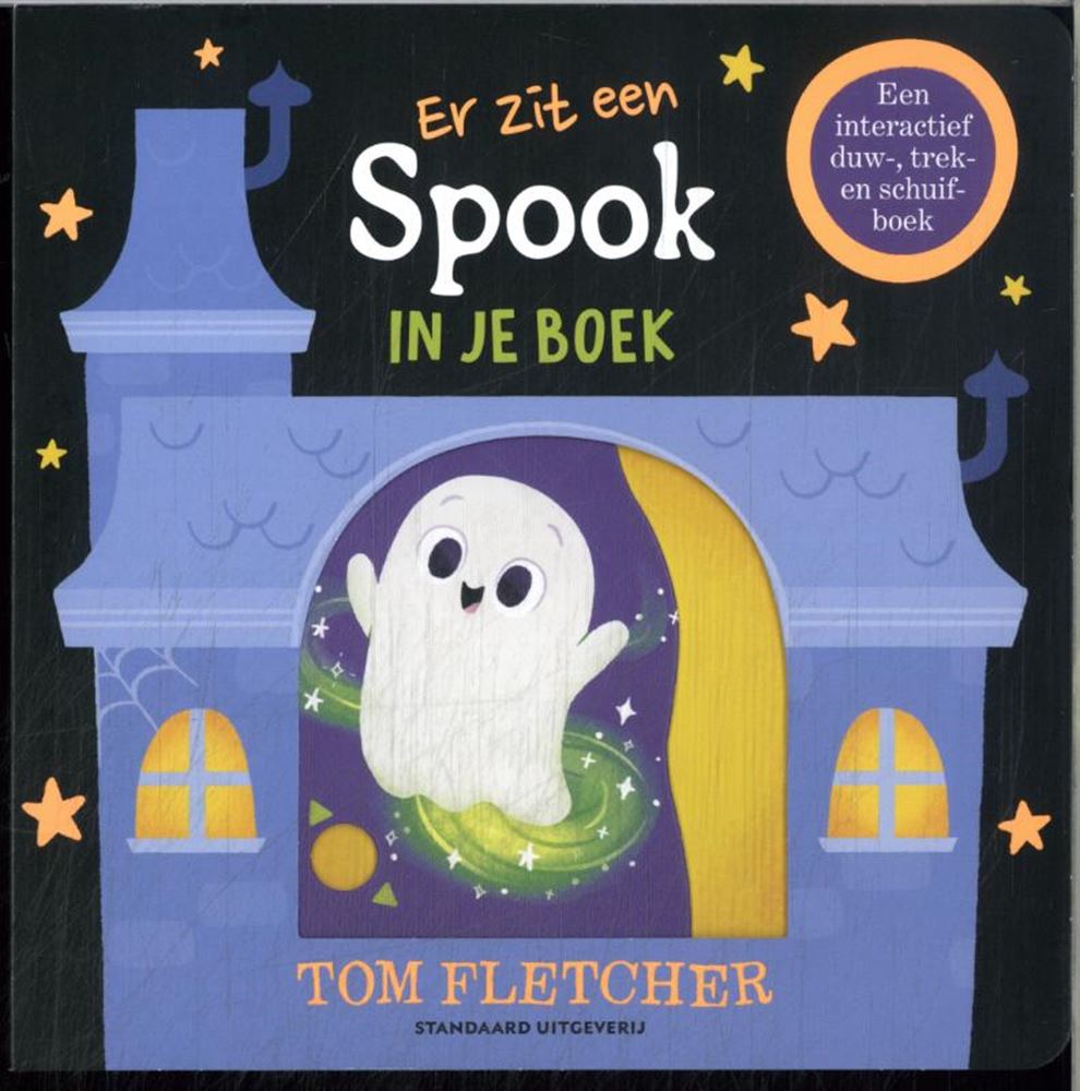 Karton: er zit een spook in je boek. 1+